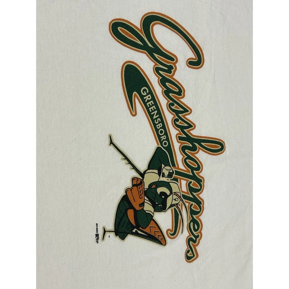 Greensboro Grasshoppers MiLB Mascot Baseball T-Shirt Gildan Men's Size XL 2018